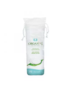 Dischete demachiante din bumbac organic, 70 bucati, Organyc
