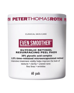 Dischete peeling Even Smoother Glycolic Retinol Resurfacing Peel Pads, 60 bucati, Peter Thomas Roth