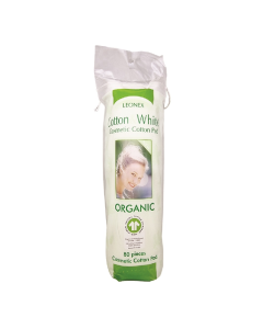 Discuri demachiante din bumbac organic, 80 bucati, Leonex