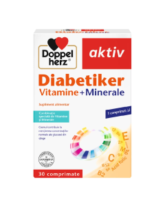 Vitamine si minerale Diabetiker Aktiv, 30 comprimate, Doppelherz
