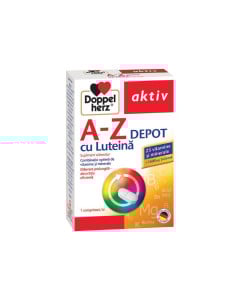 Doppelherz Aktiv A-Z Depot cu luteina,  60 comprimate