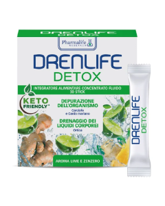 Drenlife Detox Stick aroma de lime, 30 plicuri*10ml, Pharmalife