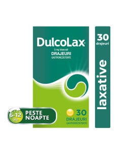 Dulcolax, 5 mg, 30 drajeuri gastrorezistente, Sanofi
