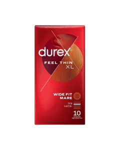 Prezervative Feel Thin XL, 10 bucati, Durex