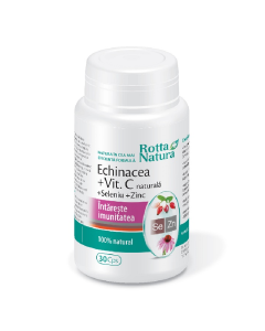 Echinacea, Vitamina C naturala, Seleniu, Zinc,  30 capsule, Rotta Natura