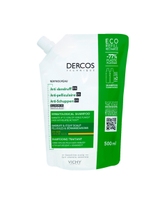 Sampon anti-matreata pentru par normal-uscat Rezerva Eco Dercos, 500 ml, Vichy
