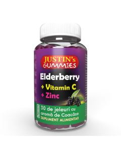 Elderberry + Vitamin C + Zinc, 30 Jeleuri, Justin Pharma