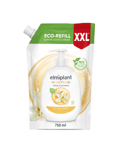 Sapun lichid crema Iasomie & Vanilie, 750ml, Elmiplant 