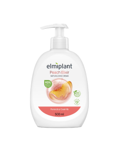 Sapun lichid crema Piersica si Ceai Alb, 500ml, Elmiplant 