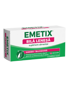 Emetix bila lenesa, 20 comprimate, Fiterman Pharma