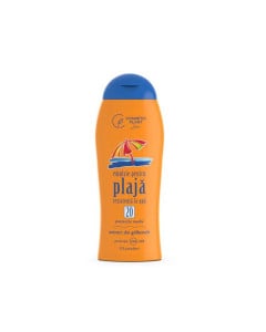 Emulsie plaja cu galbenele, rezistenta la apa, SPF20, 200 ml, Cosmetic Plant