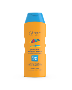 Emulsie plaja cu galbenele, rezistenta la apa, SPF20, 200 ml, Cosmetic Plant