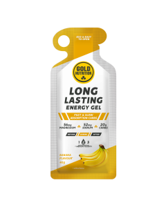 Gel energizant cu aroma de banane Long Lasting, 40 g, Gold Nutrition