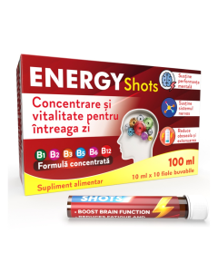 Gelee Royale Energy Shots B Vitamins, 10 fiole, Justin Pharma