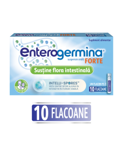 Enterogermina Forte, 10 flacoane*5ml suspensie orala, Sanofi