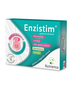 Enzistim, 15 comprimate filmate, Antibiotice SA