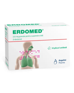 Erdomed 225 mg granule pentru suspensie orala, 10 plicuri, Angelini