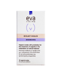 Ovule vaginale cu probiotice Biolact, 10 bucati, Eva Intima