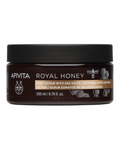 Exfoliant pentru corp cu uleiuri esentiale Royal Honey, 200 ml, Apivita