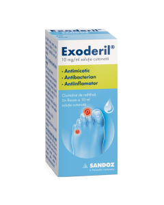 Exoderil solutie cutanata, 10 mg/ml, 10 ml, Sandoz