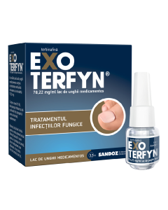 Exoterfyn 78,22 mg/ml lac de unghii medicamentos, 3.3ml