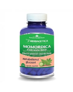Extract de castravete amar Momordica, 120 capsule, Herbagetica