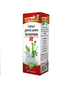 Extract gliceric pentru detoxifiere, 50 ml, AdNatura