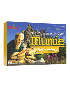 Extract purificat de rasina Mumie, 60 tablete, Damar