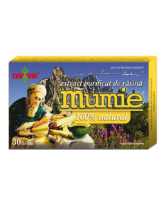 Extract purificat de rasina Mumie, 30 tablete, Damar