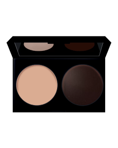 Fard de ochi DUO, OM2, OMBRETTI Perfect Look, beige/maro, Lovren