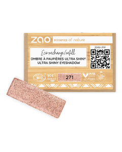 Fard de pleoape, ultra shiny, 271 Pinkish Copper, Zao