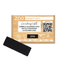 Fard de pleoape mat, 206 Black, Zao