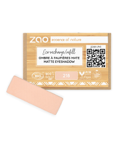 Fard de pleoape, mat, 218, Apricot Nude, Zao