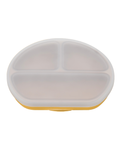 Farfurie din silicon cu capac, 6 luni+, Honey, Appekids