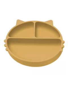 Farfurie compartimentata din silicon Kitty, 6 luni+, Honey, Appekids