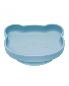 Farfurie din silicon cu ventuza The Little Bear, +6 luni, Aqua Blue, Appekids