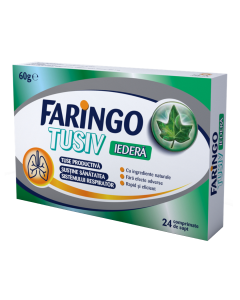 Faringo Tusiv cu iedera, 24 comprimate, Terapia