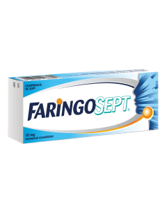 Faringosept, 10 mg, 10 comprimate de supt, Terapia