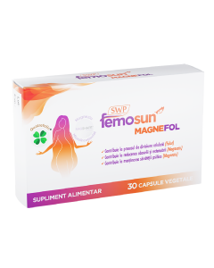Femosun Magnefol, 30 capsule vegetale, Sun Wave Pharma