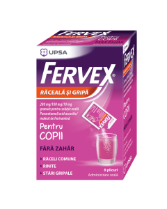 Fervex copii, 8 plicuri