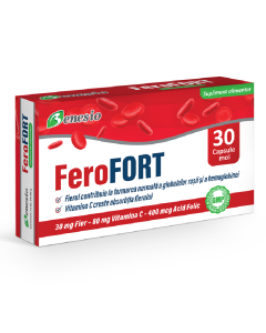 Ferofort fier micronizat, 30 capsule moi, Benesio 