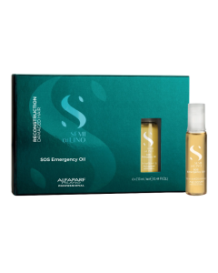 Fiole tratament serum pentru par degradat Milano Semi di Lino Reconstruction, 6*13 ml, Alfaparf 