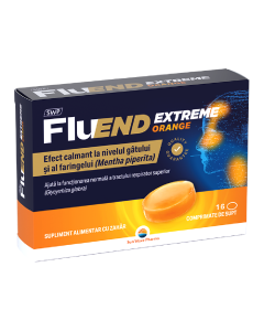 FluEnd Extreme cu aroma de portocale, 16 comprimate, Sun Wave Pharma