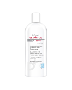 Fluid de curatare si demachiere fata si ochi H3 Derma+, 200 ml, Gerovital
