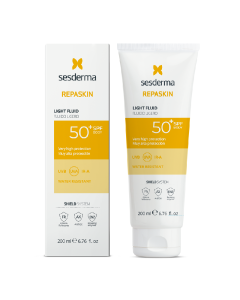 Fluid lejer pentru corp SPF50, Repaskin, 200 ml, Sesderma