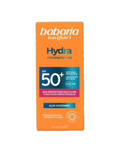 Fluid pentru fata cu protectie solara SPF 50+ UVA&UVB Hydra Fotoprotector, 40 ml, Babaria