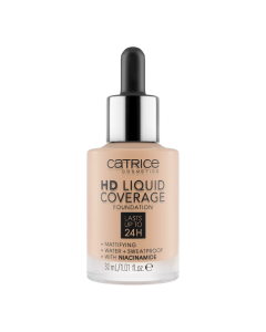Fond de ten HD Liquid Coverage, 030 Sand Beige, 30 ml, Catrice