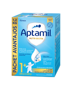 Lapte praf Nutri Biotik 1+, 1-2 ani, 1200 g, Aptamil
