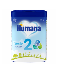 Formula de lapte de continuare 2, +6 luni, 800 g, Humana