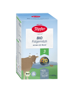 Formula lapte de continuare Bio 3, 10+ luni, 600 g, Topfer